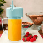 Batidora portátil con pajita