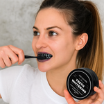 Blanqueador con carbón activo vegano + cepillo de bambú