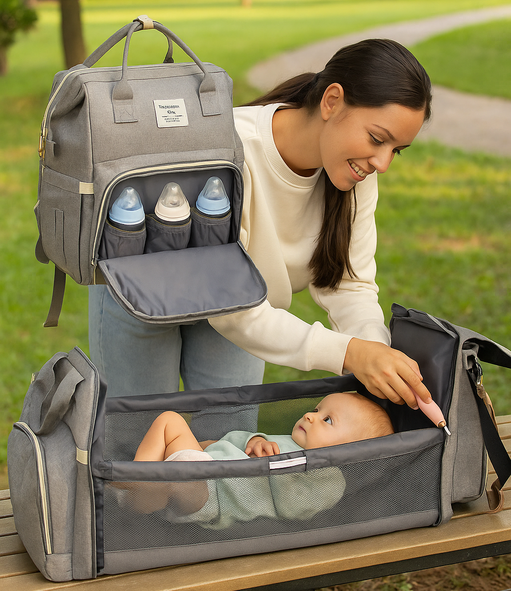 Mochila Cambiador Bebés Multifunción