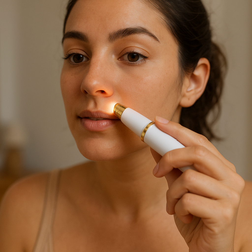Depiladora facial de precisión con LED