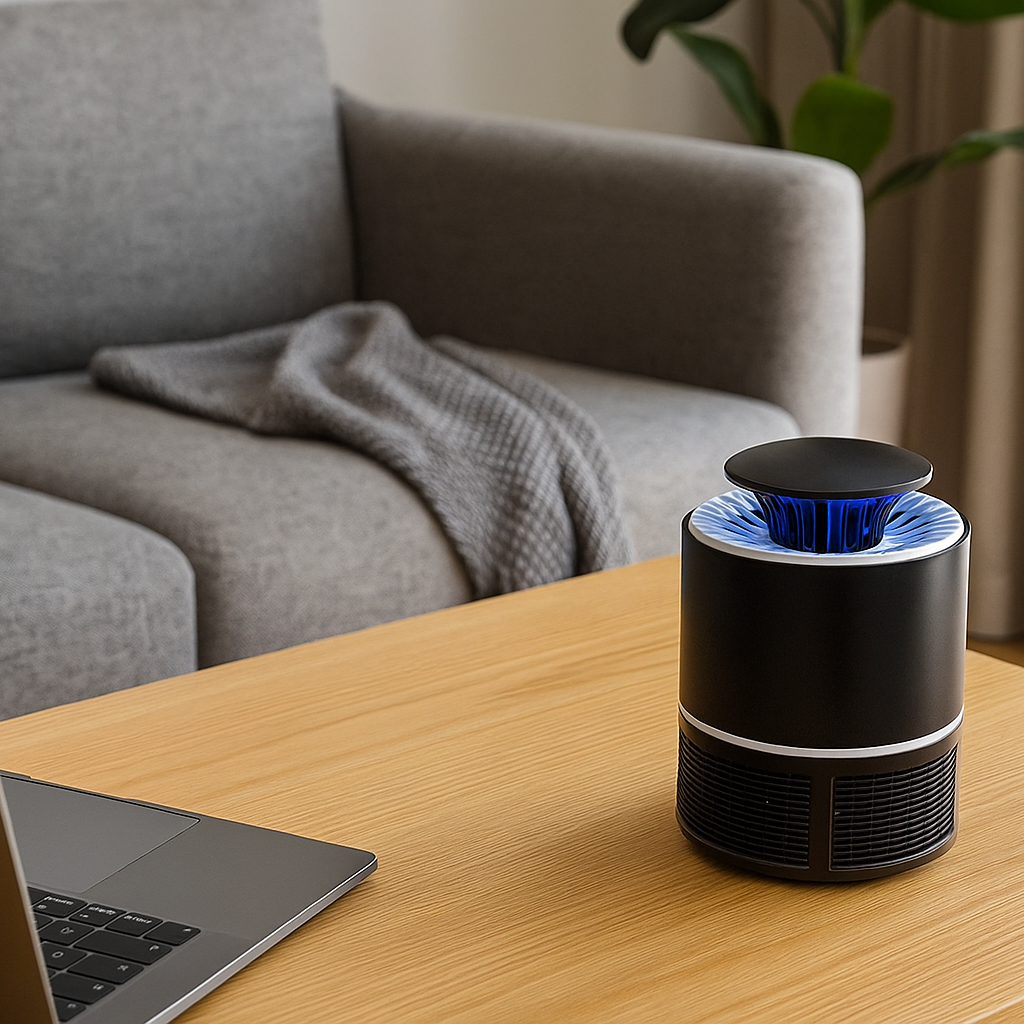 Lámpara antimosquitos por succión