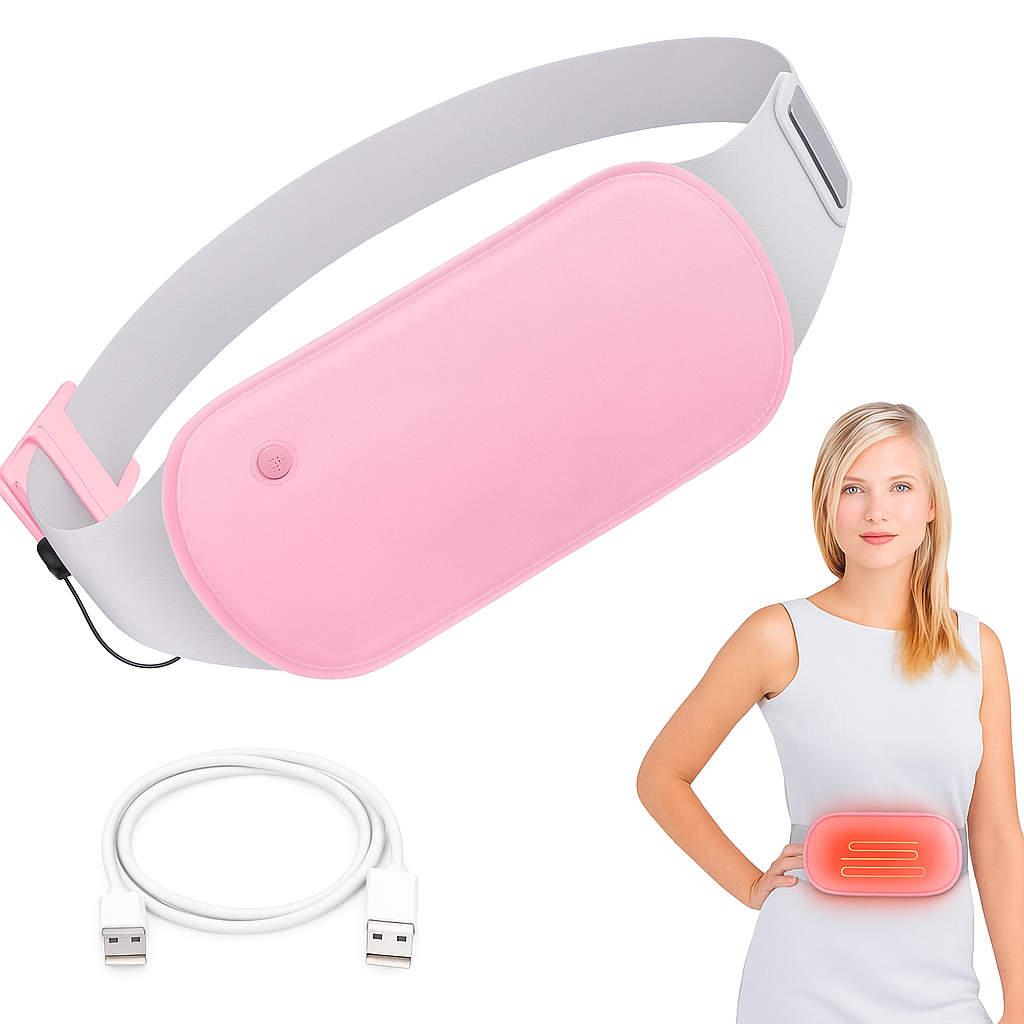 Cinturon calefactado para dolores menstruales y cólicos