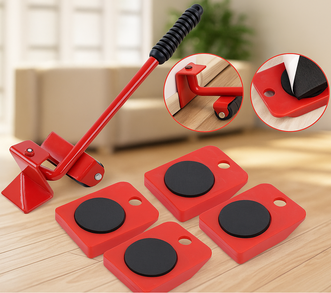 Kit para desplazar y elevar muebles
