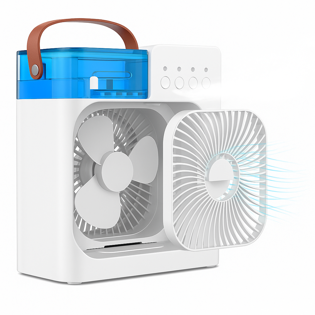 Ventilador Climatizador con pulverizador portátil