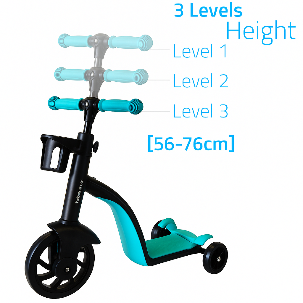 Patín Scooter 3 en 1