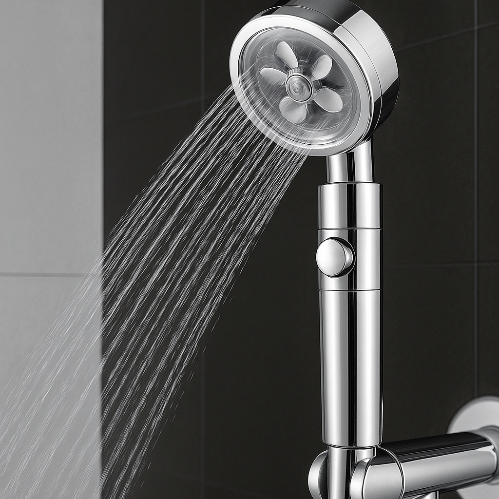 Ducha hélice descalcificadora